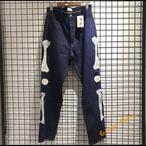 High quality Bone Embroidery KAPITAL jeans.